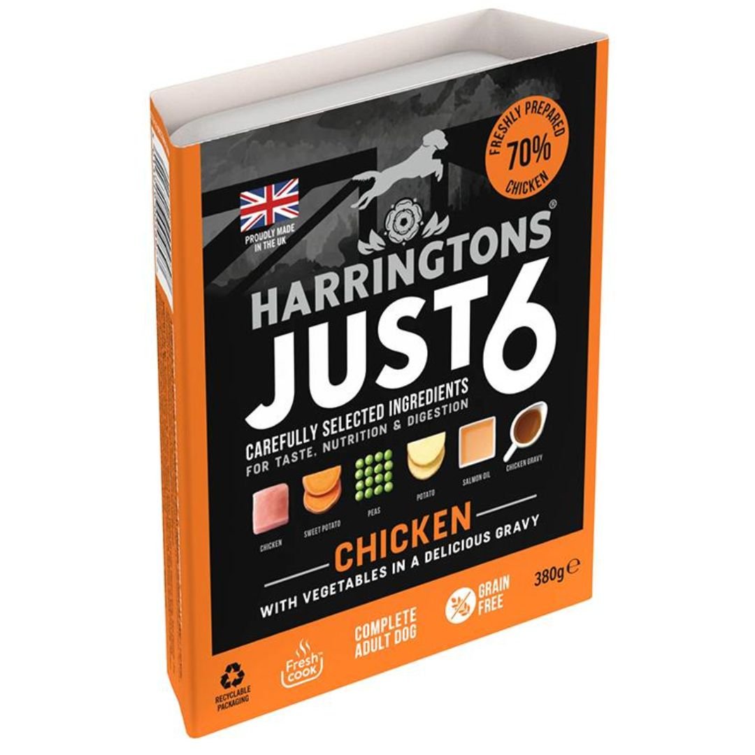 HARRINGTONS CHICKEN GRAIN WET DOG 380G1