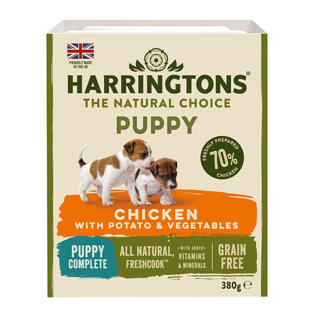 HARRINGTONS CHICKEN & POTATO GRAIN WET PUPPY 380G1