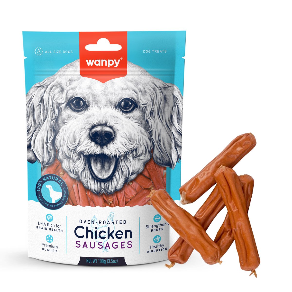 WANPY DOG DRY FOOD CHICKEN SAUSAGE 1