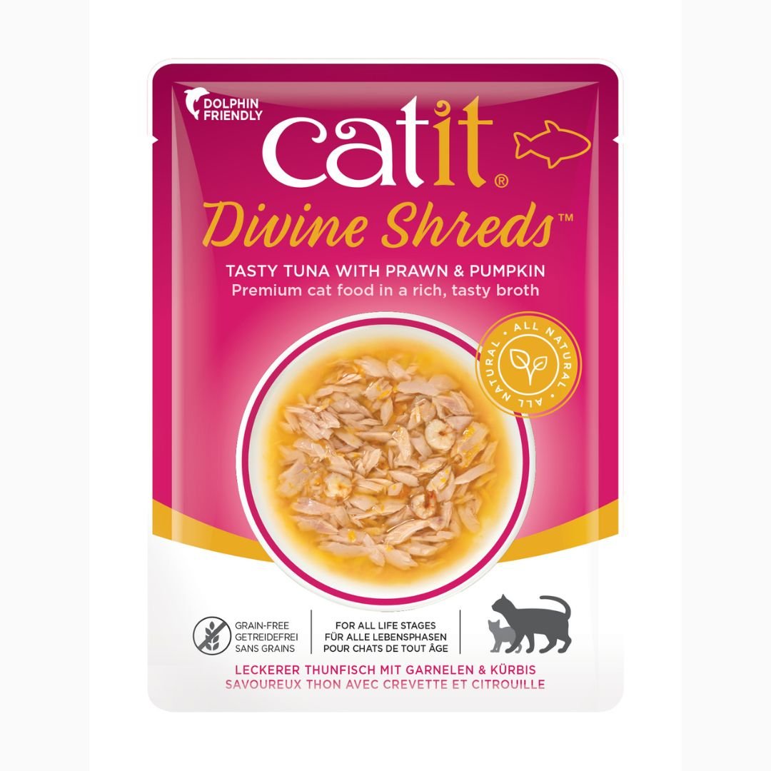 CATIT CAT WET SHRED TUNA SHRIMP PUMPKIN 1