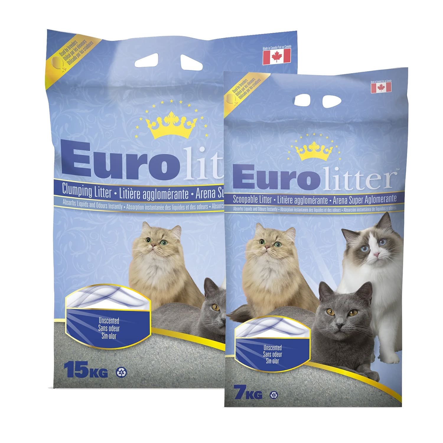 EUROLITTER CAT LITTER UNSCENTED 1