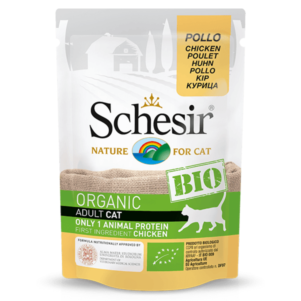 SCHESIR CAT WET FOOD BIO CHICKEN 1