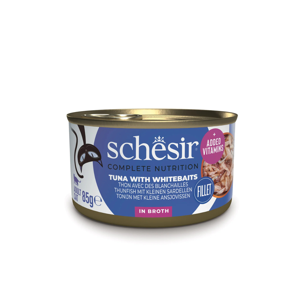 SCHESIR CAT WET FOOD BROTH TUNA WHITEBAIT 2