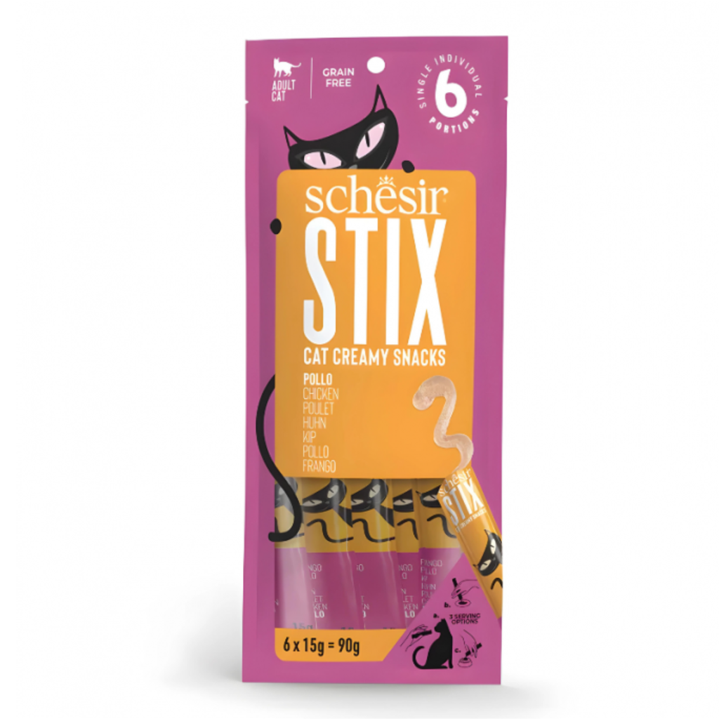 SCHESIR CAT WET FOOD CREAMY STIX CHICKEN 1