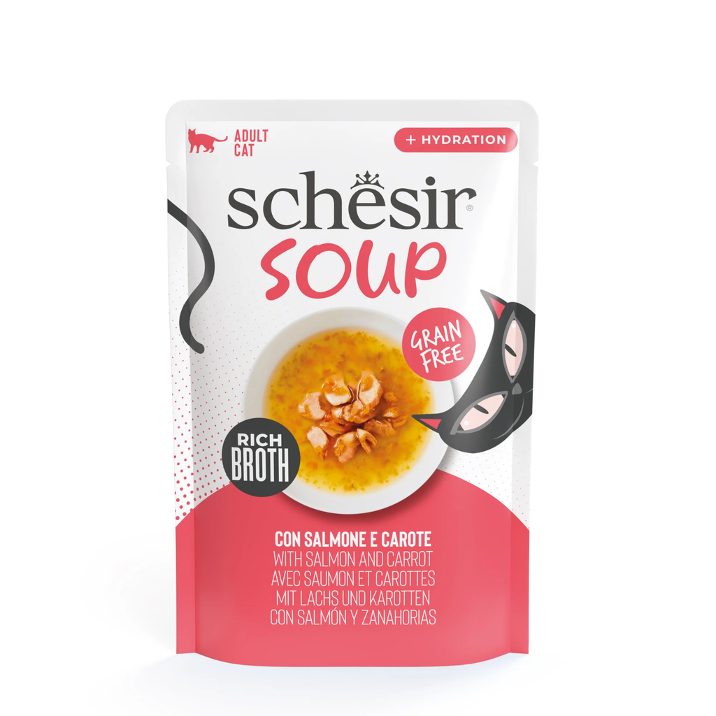 SCHESIR CAT WET FOOD SOUP SALMON CARROT 2