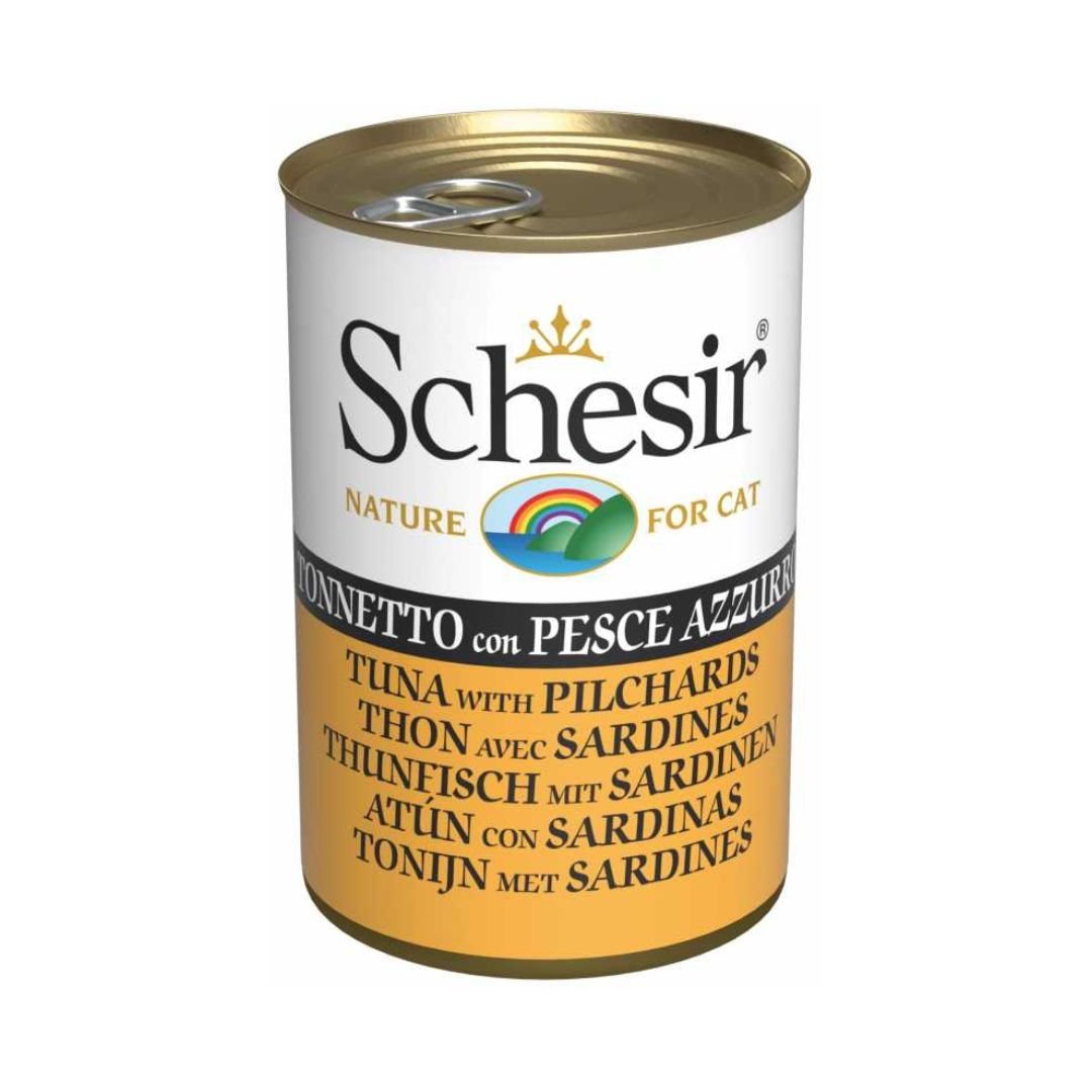 SCHESIR CAT WET FOOD TUNA PILCHARD 1