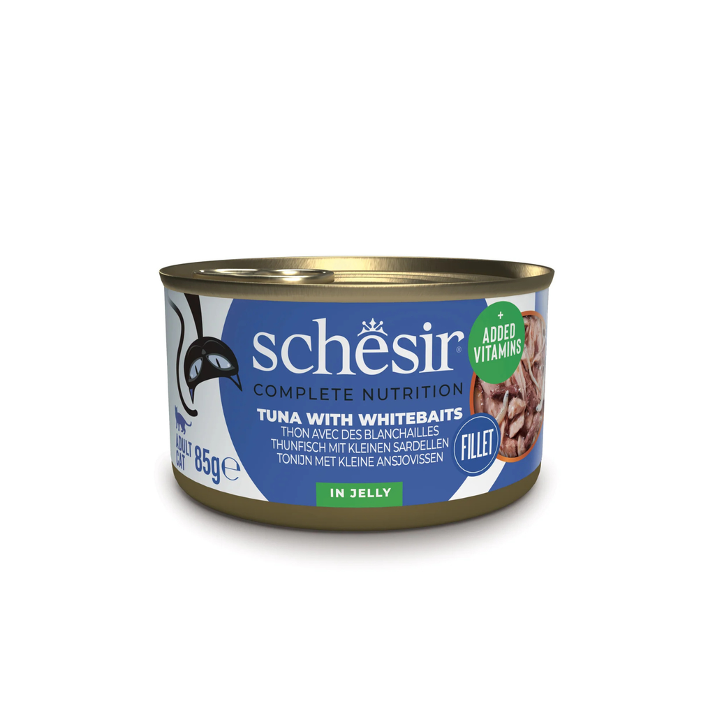 SCHESIR CAT WET FOOD TUNA WHITEBAIT JELLY 2
