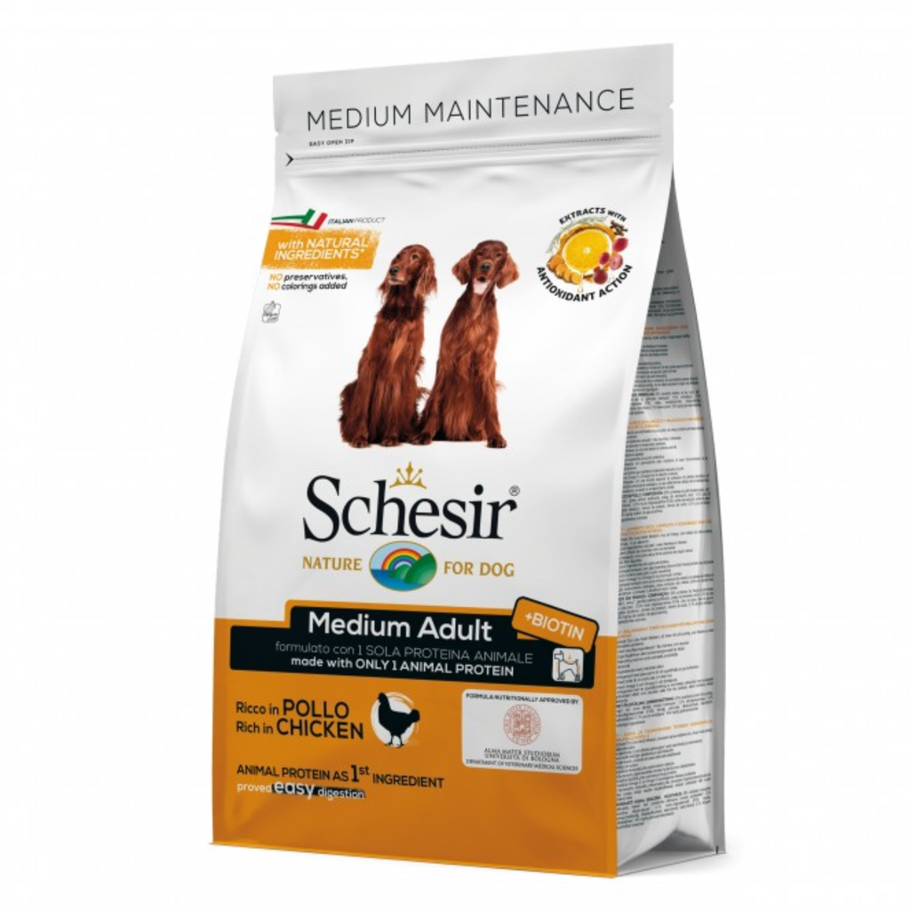 SCHESIR DOG DRY FOOD CHICKEN M 1