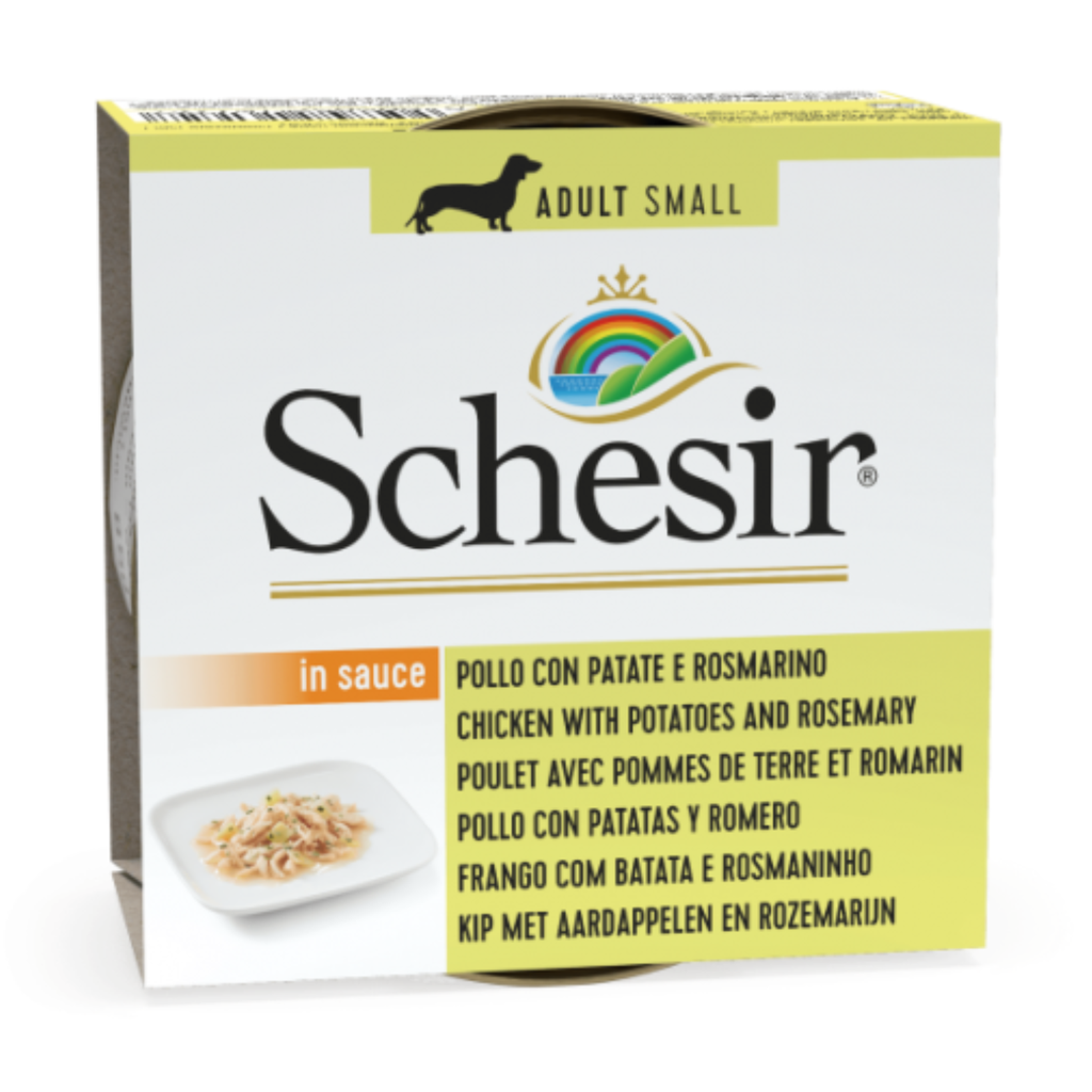 SCHESIR DOG WET FOOD CHICKEN ROSEMARY POTATO 1