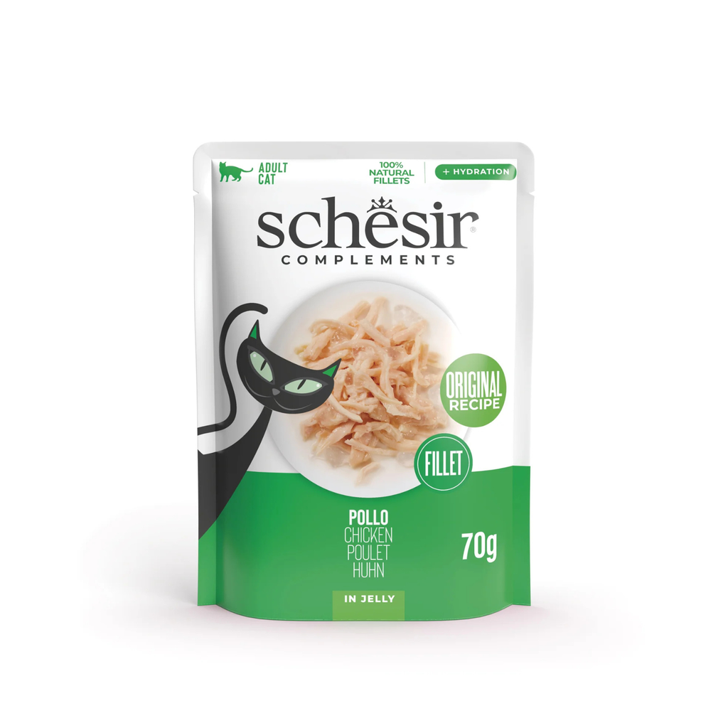 Schesir Cat - Complement - Chicken Jelly (Wet Food-Can) 2