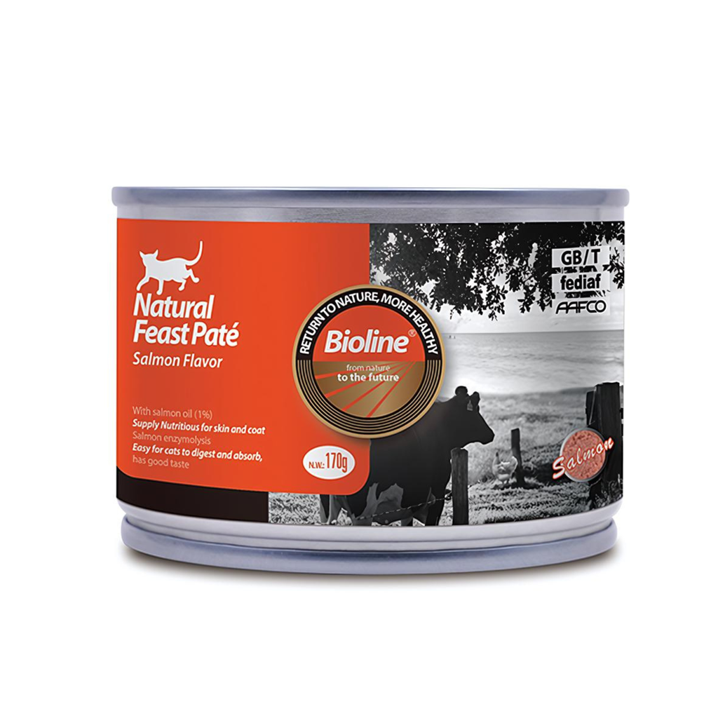 BIOLINE CAT WET FOOD CAN SALMON PATE 170g 1
