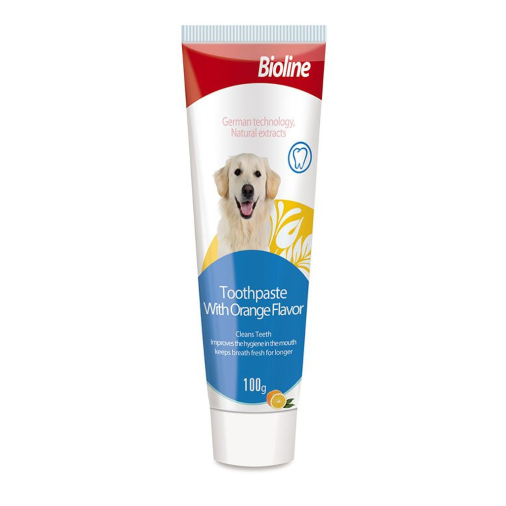 BIOLINE DOG TOOTHPASTE ORANGE 100g 1
