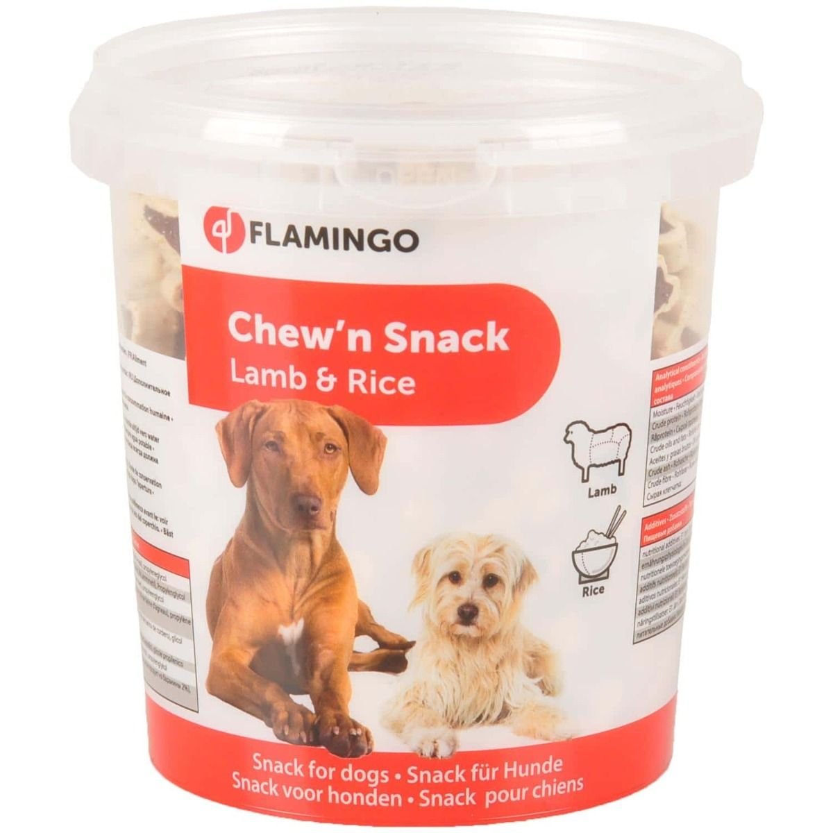 FLAMINGO CAT TREAT DRY LAMB RICE 500g 1